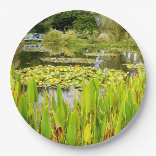 Lily Pond Paper Plate
