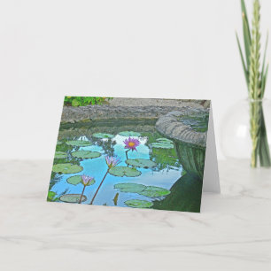 "LILY POND"  (PHOTO MANIP.) CARD