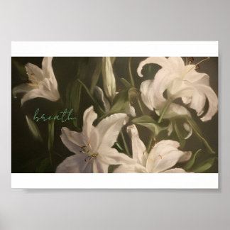 Lily Poster - Aesthetic Serenity Calm Wall Art
