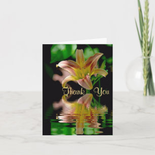 Lily Reflection Thank You Card
