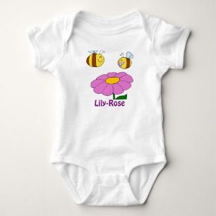 Lily-Rose Named baby girl gifts - personalised Bodysuit