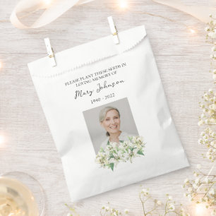 Lily Seed Packet Memorial Funeral Favor Bag