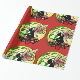 Lily Shadow Fairy Wrapping Paper