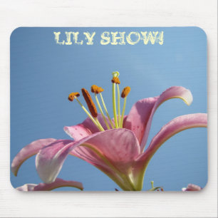 LILY SHOW! mousepad Pink Calla Lily Flowers