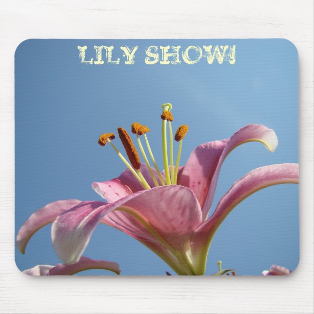 LILY SHOW! mousepad Pink Calla Lily Flowers (Front)