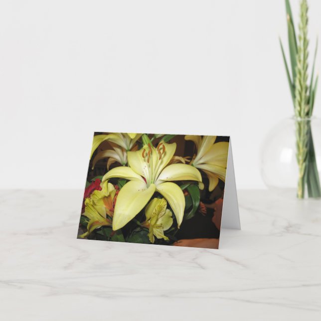 Lily sympathy card (Front)