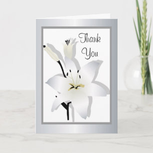 Lily Thank You Greeting card