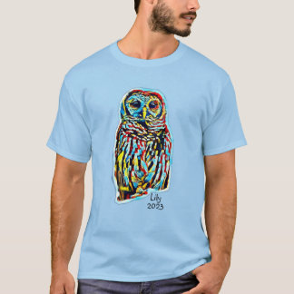 Lily the OwlWatch Owl - Jun 23, 2023 (Arty Colour T-Shirt