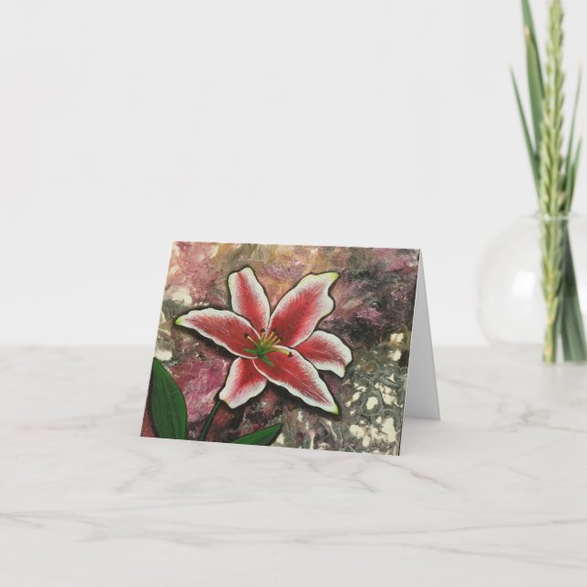 Lily the Pink Lily Card (Front)