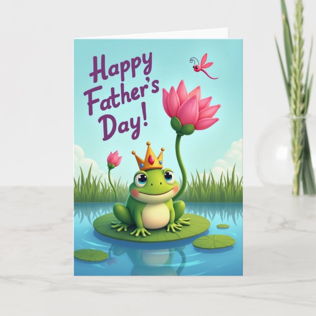 Lilypad Fathers Day Art Card (Front)
