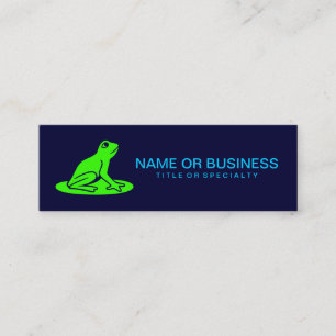 lilypad frog mini business card