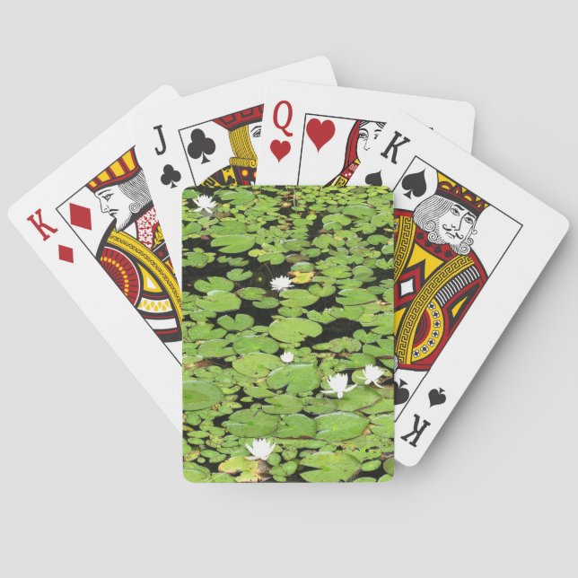 Lilypad pond playing cards (Back)