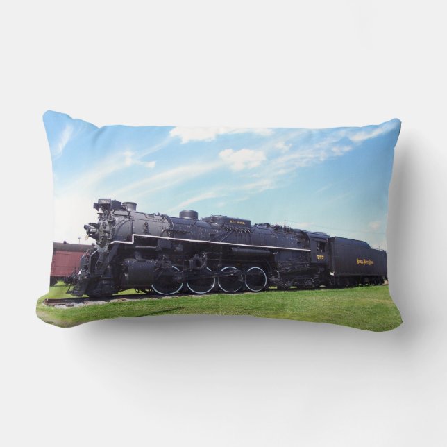 Lima-Baldwin Locomotive Nickel Plate Railroad #757 Lumbar Cushion (Front)