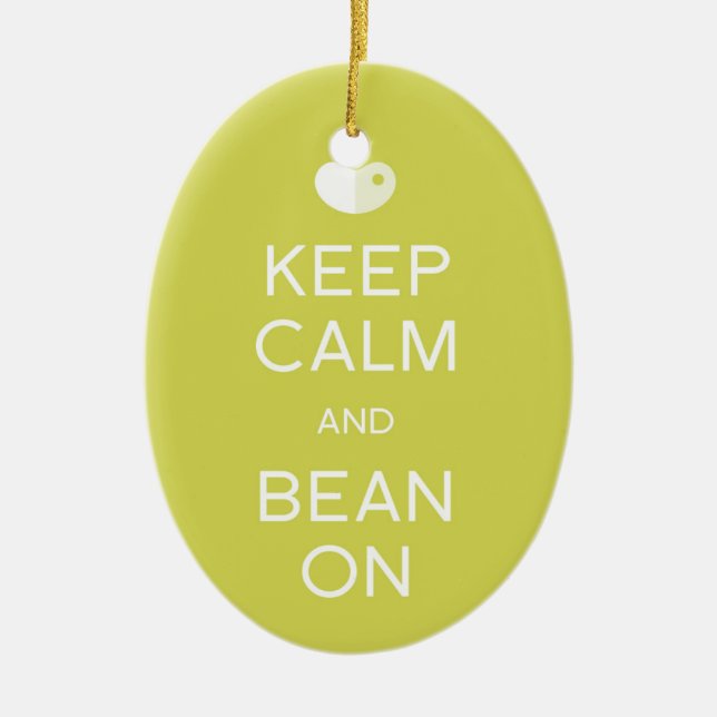 LIMA Bean "Keep Calm" Ornament (Front)