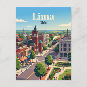 Lima, Ohio Postcard