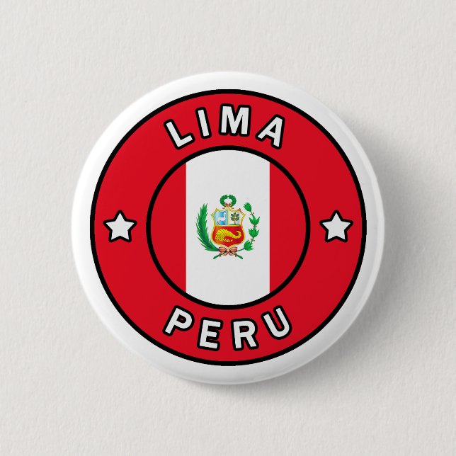 Lima Peru 6 Cm Round Badge (Front)