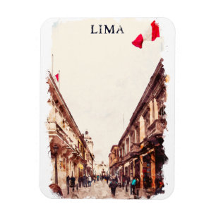 Lima Peru Architecture Travel Magnet