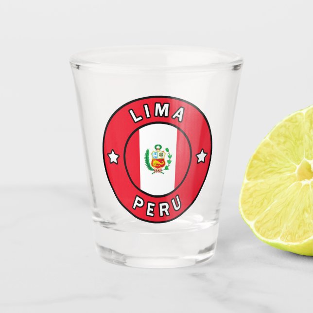Lima Peru Shot Glass (Front)