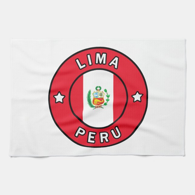 Lima Peru Tea Towel (Horizontal)