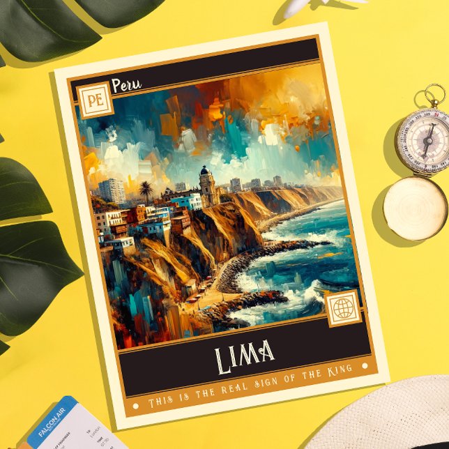 Lima, Peru | Vintage Painting Postcard (Creator Uploaded)