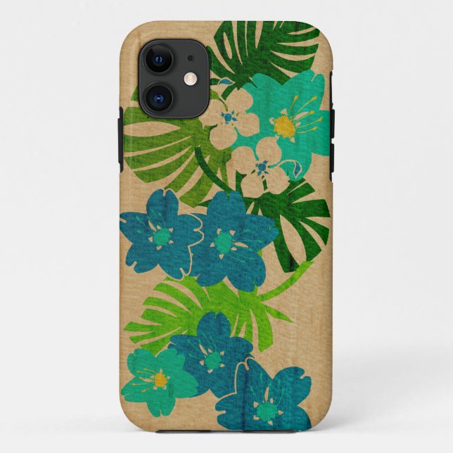 Limahuli Garden Hawaiian Surfboard iPhone 5 Case (Back)