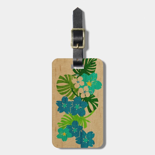 Limahuli Garden Hawaiian Surfboard Luggage Tags (Front Vertical)