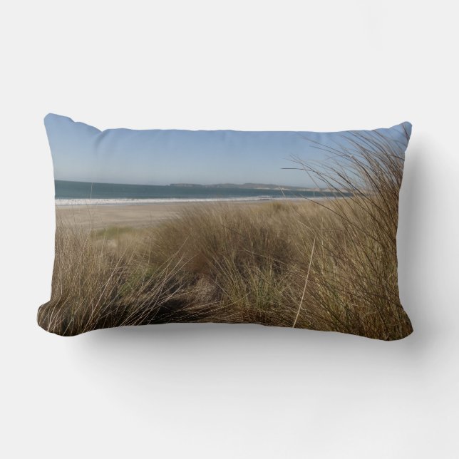 Limantour Beach at Point Reyes National Seashore I Lumbar Cushion (Front)