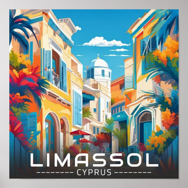 Limassol City,  Cyprus touring  Poster (Front)