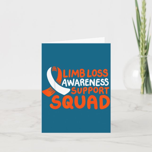 Limb Loss Awareness Support Squad Card (Front)
