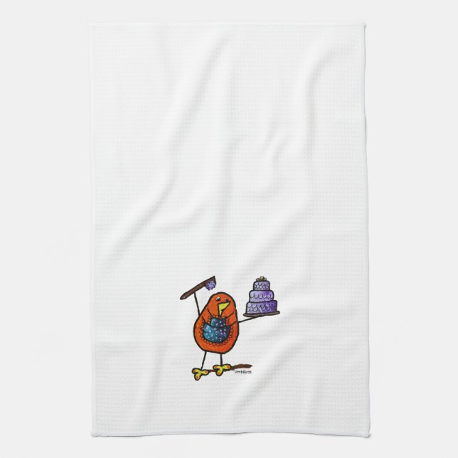 LimbBirds "TA DA!" Kitchen Towel (Vertical)