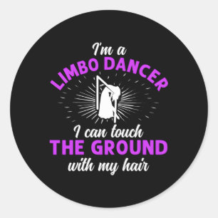 Limbo Dance Limbo Dancing Dancer Limbo Stick Classic Round Sticker