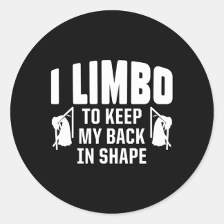 Limbo Dance Limbo Dancing Dancer Limbo Stick Classic Round Sticker