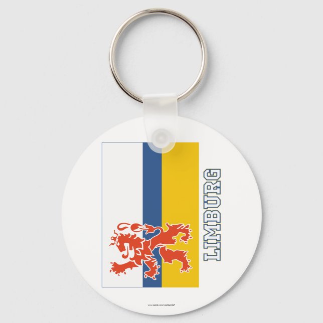 Limburg Flag with name Key Ring (Front)