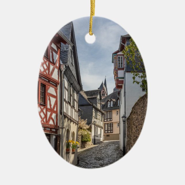 Limburg Lahn Germany Ceramic Tree Decoration (Front)