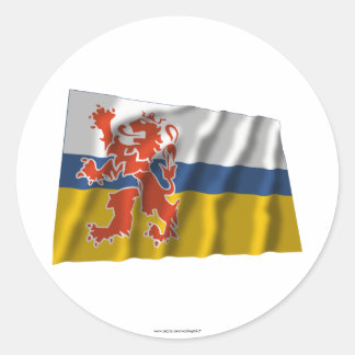 Limburg Waving Flag Classic Round Sticker