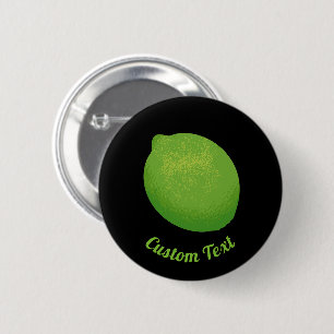 Lime 6 Cm Round Badge