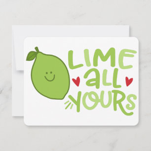 LIME ALL YOURS HOLIDAY CARD