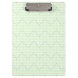 Lime and Green Chevron Pattern Dots Clipboards