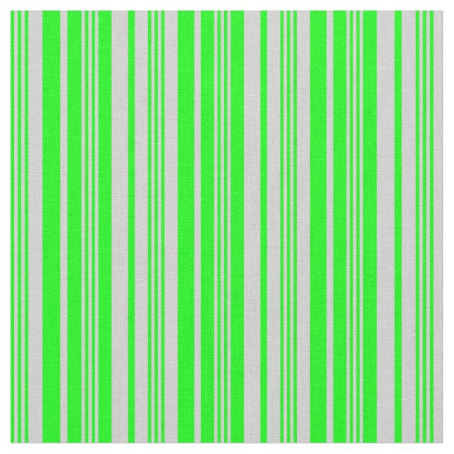 Lime and Light Grey Coloured Pattern Fabric (Close Up)