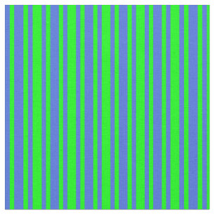 Lime and Royal Blue Pattern of Stripes Fabric