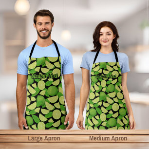 Lime Background Apron