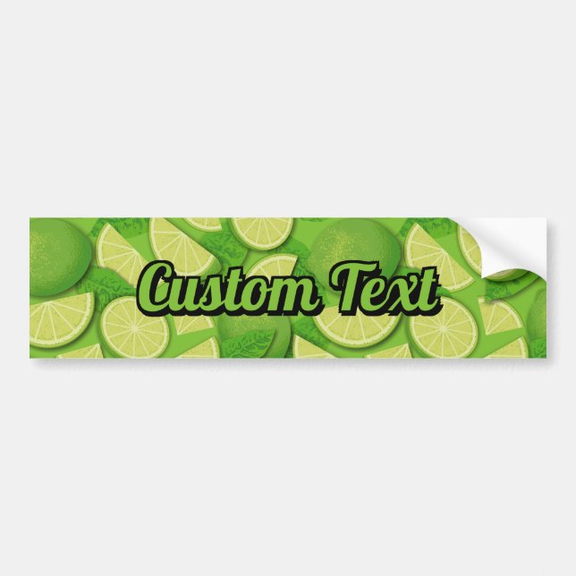 Lime Background Bumper Sticker (Front)