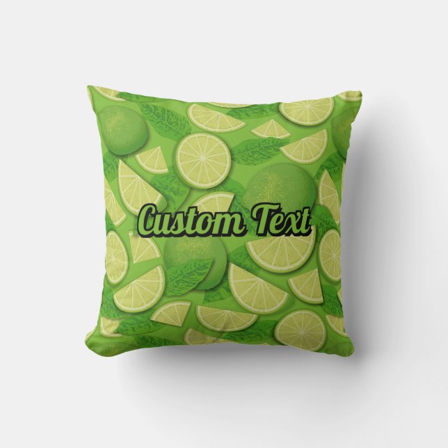 Lime Background Cushion (Front)