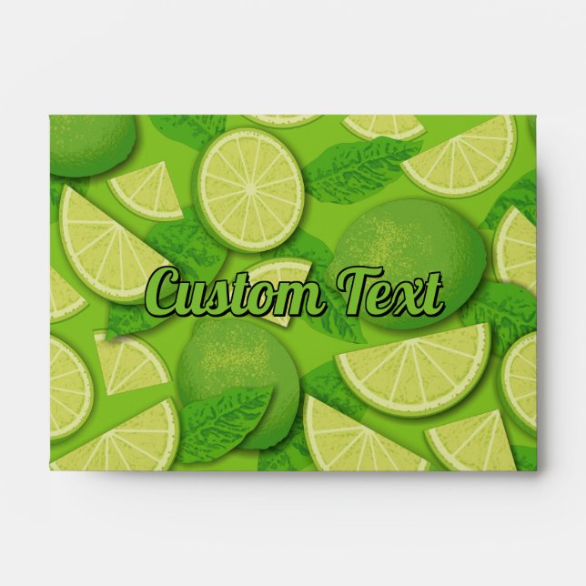 Lime Background Envelope (Front)