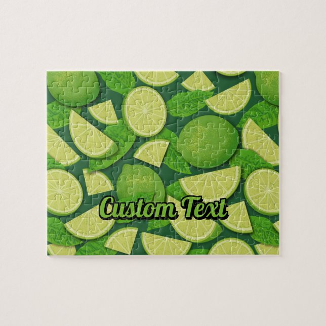 Lime Background Jigsaw Puzzle (Horizontal)