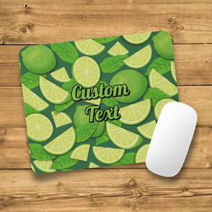 Lime Background Mouse Pad