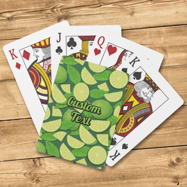 Lime Background Playing Cards (Creator Uploaded)