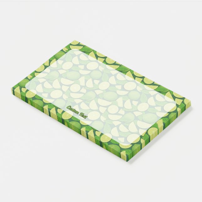 Lime Background Post-it Notes (Angled)