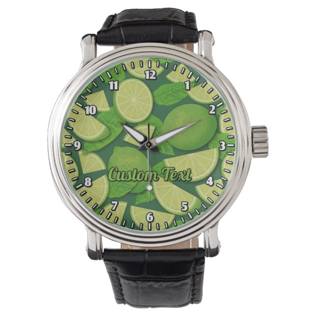 Lime Background Watch (Front)