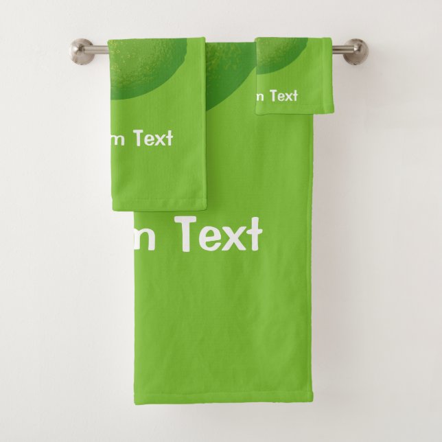 Lime Bath Towel Set (Insitu)